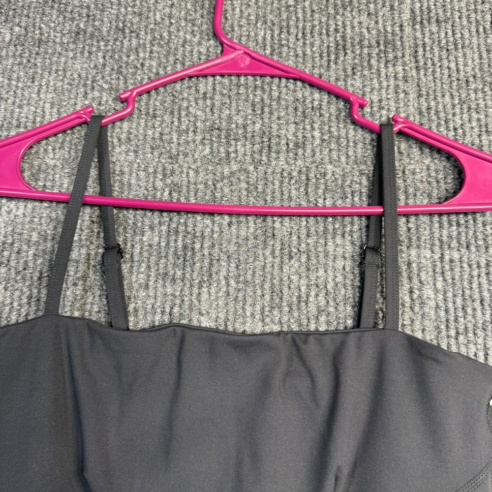 NWT Blogilates Barre Romper MEDIUM Jet Black Activewear Skirt Bodysuit Pockets - Picture 9 of 13